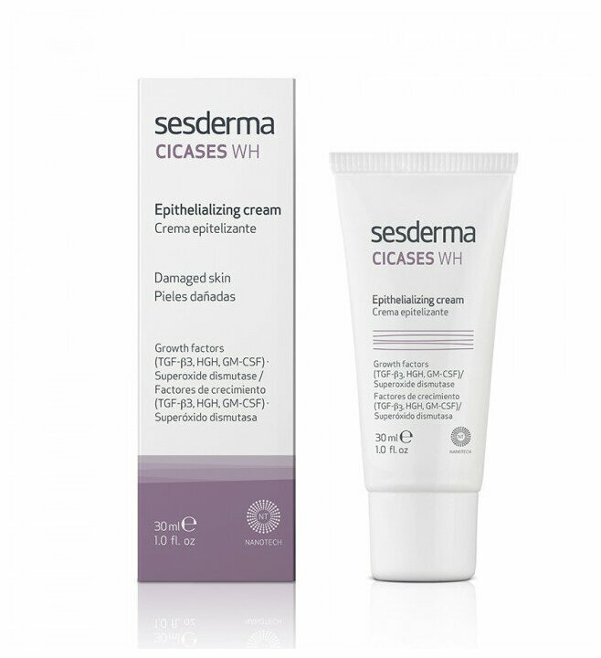 Эпителизирующий крем Sesderma Cicases WH, 30 мл