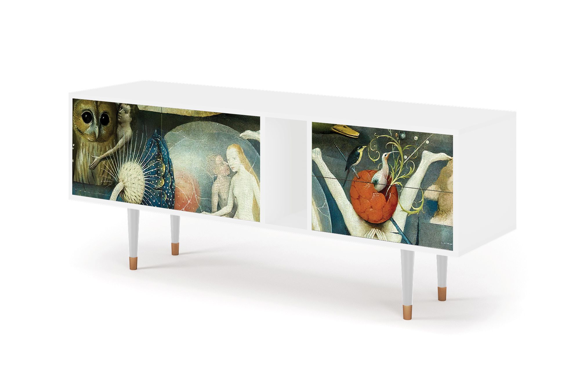 ТВ-Тумба - STORYZ - T1 The Garden Of by Hieronymus Bosch, 170 x 69 x 48 см, Белый - фотография № 3