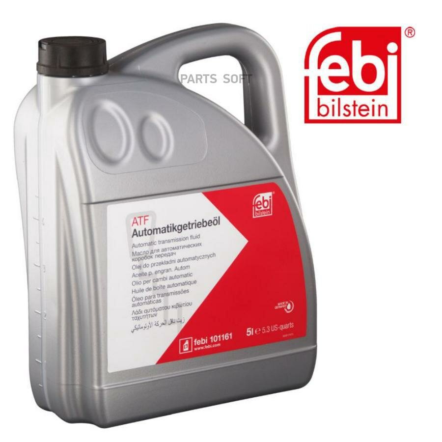 FEBI 101161 Масло трансмиссионное Febi Automatic Transmission Fluid красный 5 л 101161