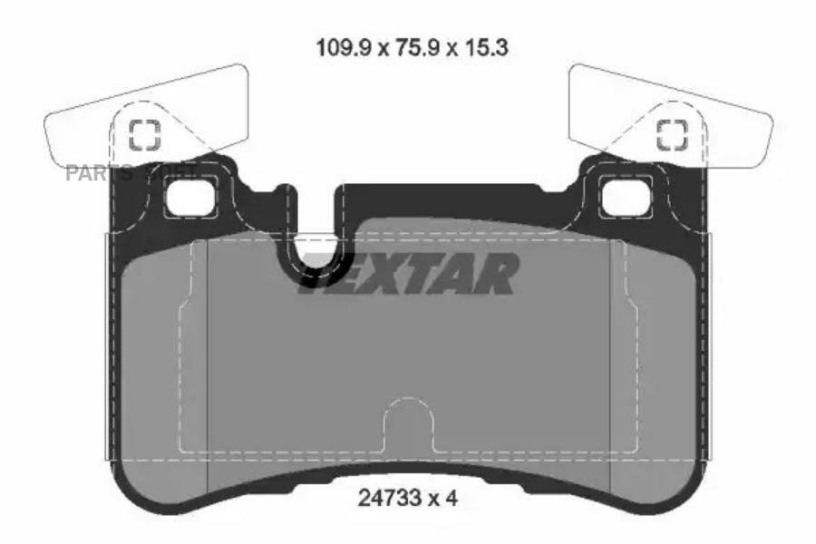 TEXTAR 2473301 2473301_колодки диск. зад!\ MB C218 CLS 63 AMG 11