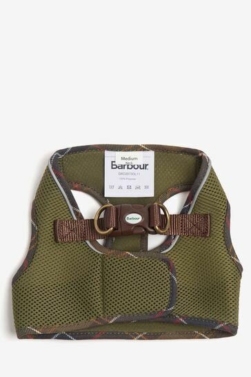 Barbour Сетчатая шлейка для собак унисекс оливкового цвета