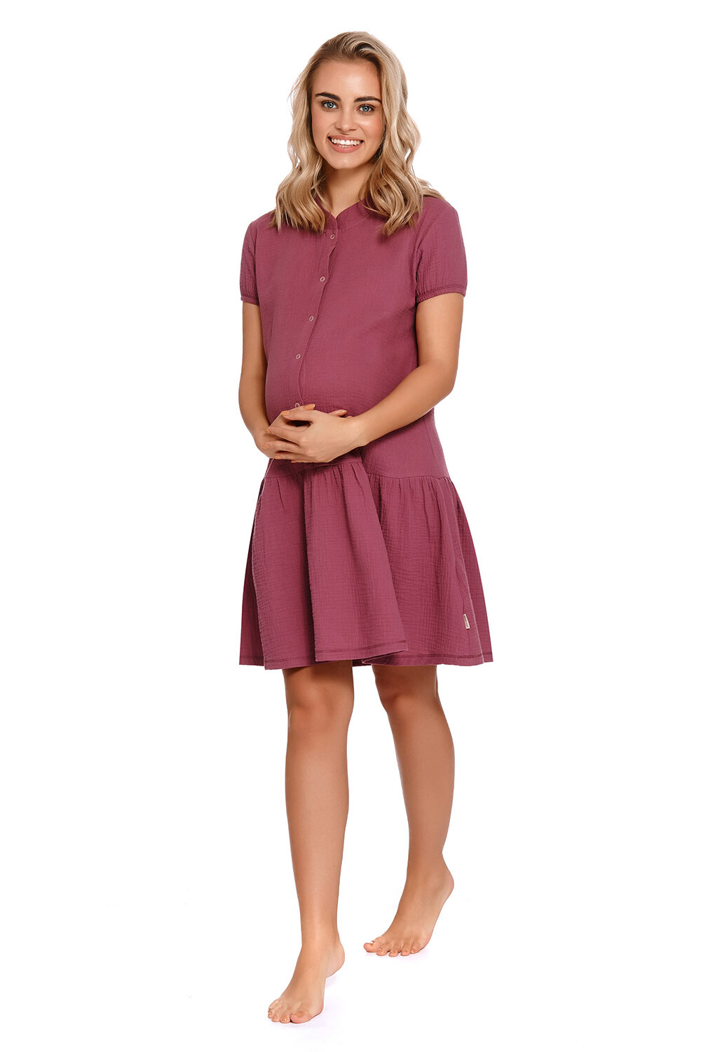 Сорочка женская DOCTOR NAP 9902, бордовый (Размер: S) - фотография № 2