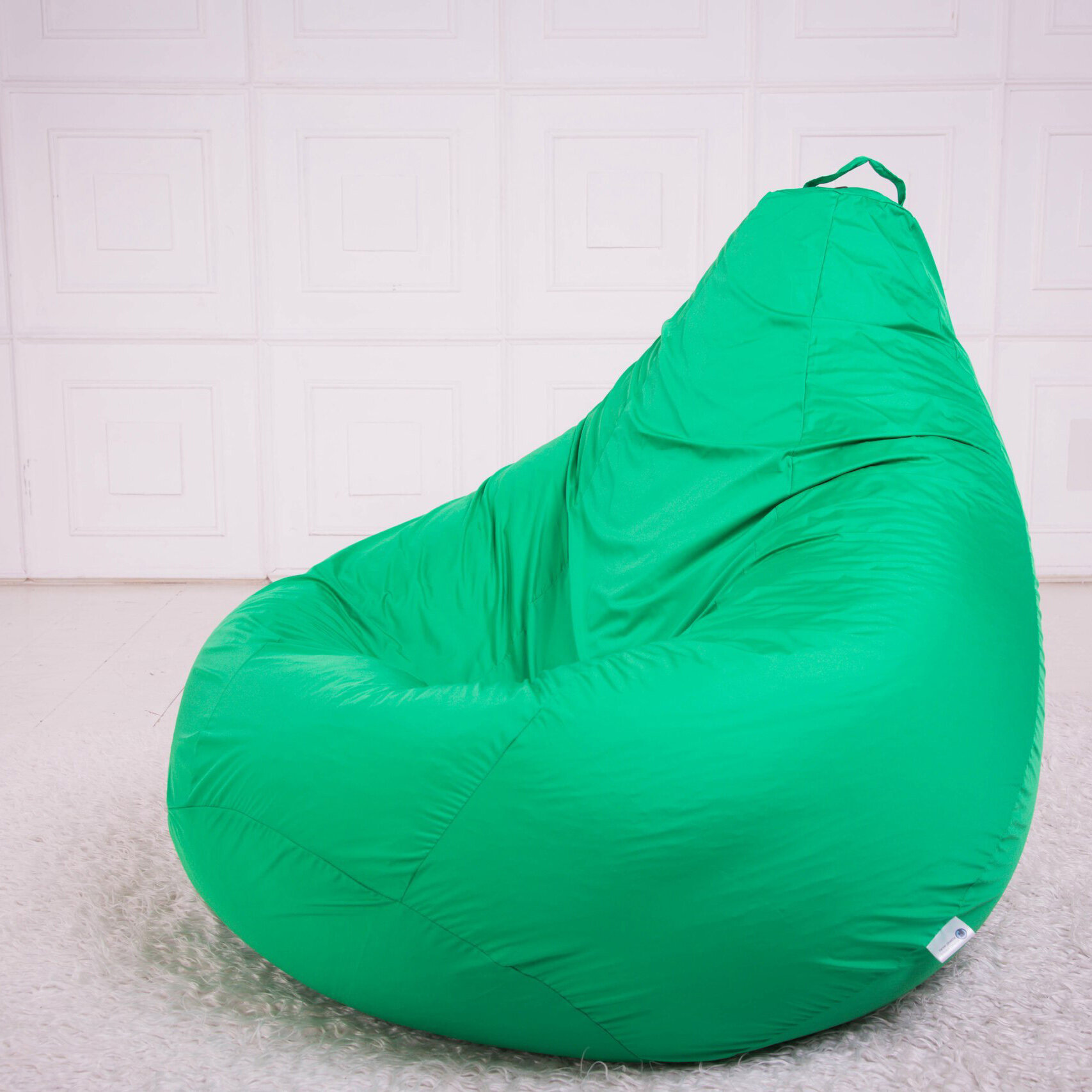 Кресло-мешок Груша большого размера XXXXL (145-105см) Зеленое - это цвет поступательного развития и роста - фотография № 3