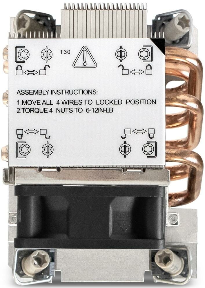 Кулер Exegate EX293442RUS LGA 4189 (Al+Cu, 80mm fan, 2100-8000RPM, 54,3 dBa, 4-pin PWM, TDP 300W) retail box - фото №5