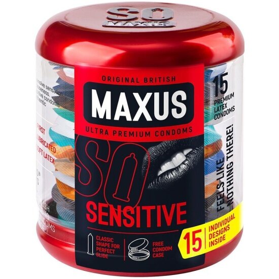 Презервативы LOVETOY Maxus Sensitive, ультратонкие, 15 шт.