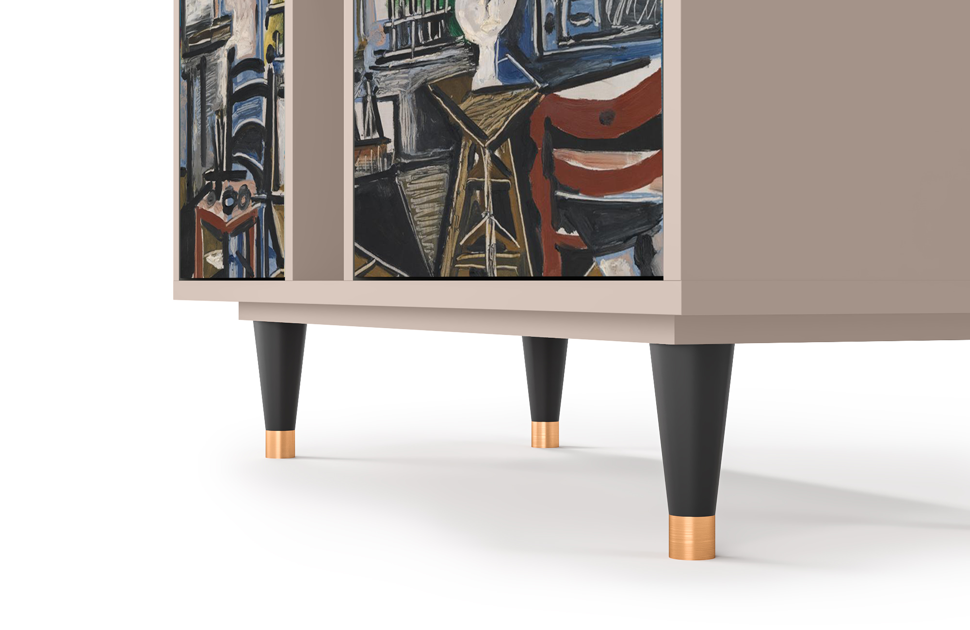 Комод - STORYZ - BS5 The Studio by Pablo Picasso , 94 x 96 x 41 см, Бежевый - фотография № 5