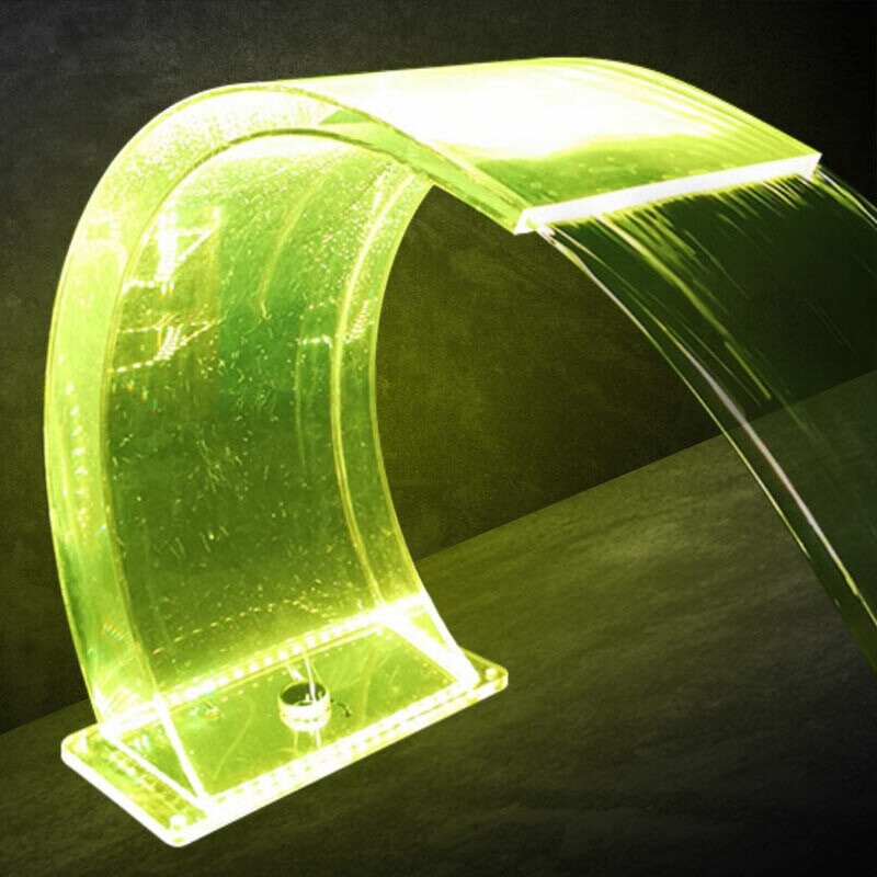 Водопад прозрачный акриловый Aquaviva с RGB LED подсветкой, 50 м3/ч, 700х500 мм, цена - за 1 шт - фотография № 2