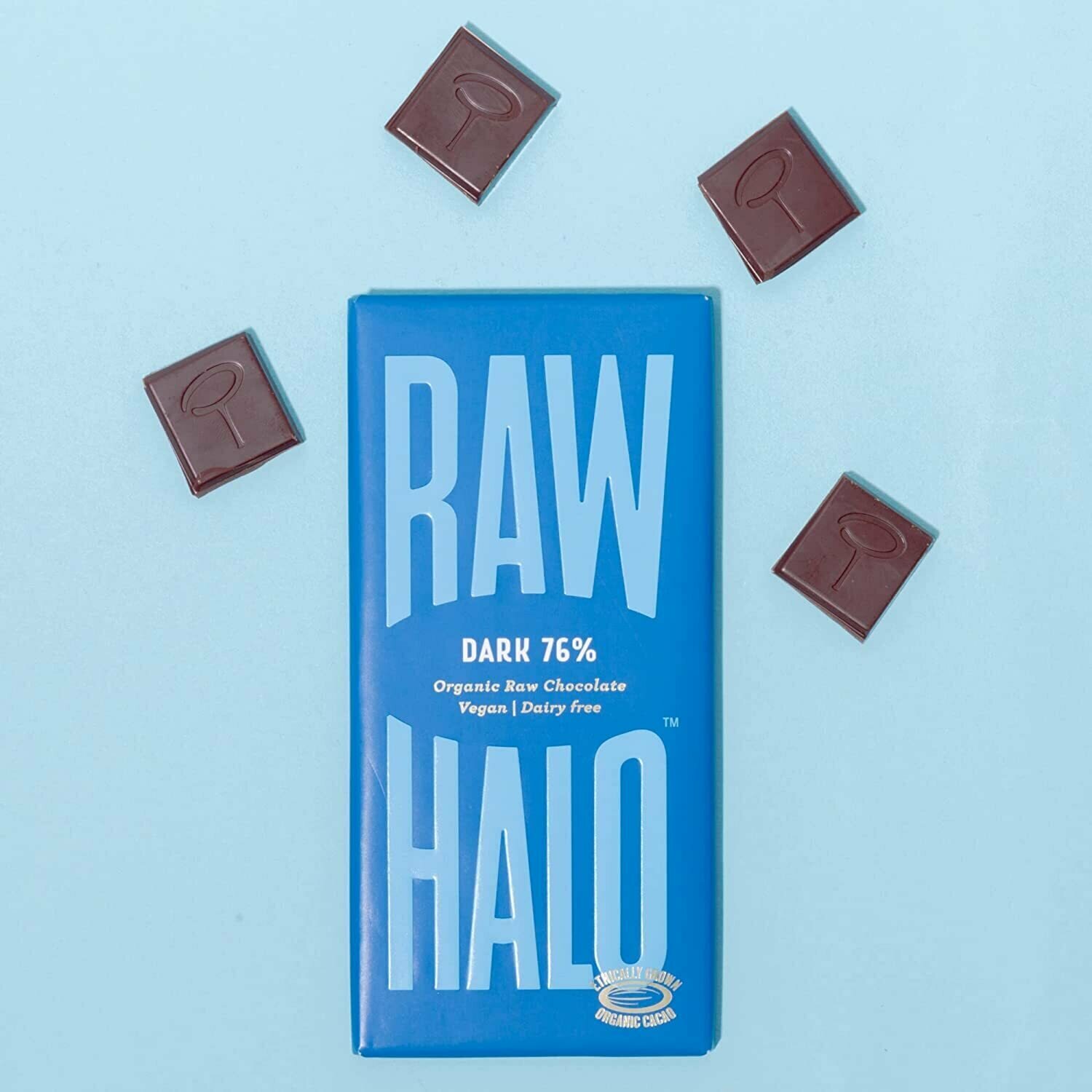 Веганский Шоколад Raw Halo Темный шоколад 76% - фотография № 8