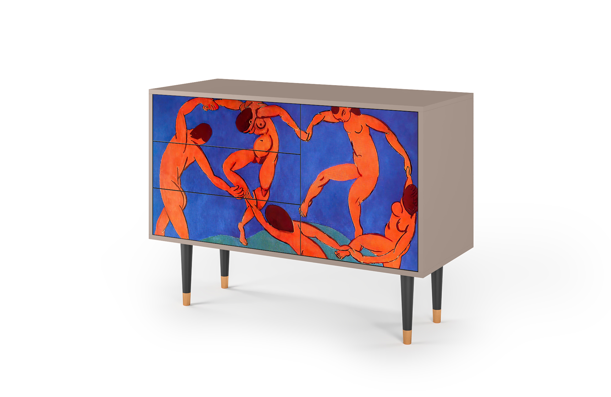 Комод - STORYZ - S3 The Dance by Henri Matisse , 115 x 84 x 41 см, Бежевый - фотография № 3