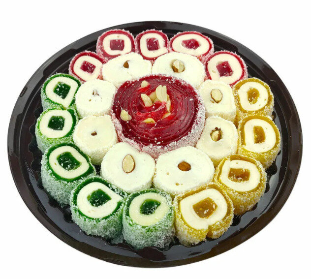 Рахат Лукум Дастархан Восточный 500гр кольцо, Десерт Дастархан, наилучший восточный вкус среди всех восточных сладостей. - фотография № 1