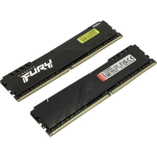 Оперативная память Kingston FURY Beast 32 ГБ (16 ГБ x 2 шт.) DDR4 3200 МГц DIMM CL16 KF432C16BBK2/32