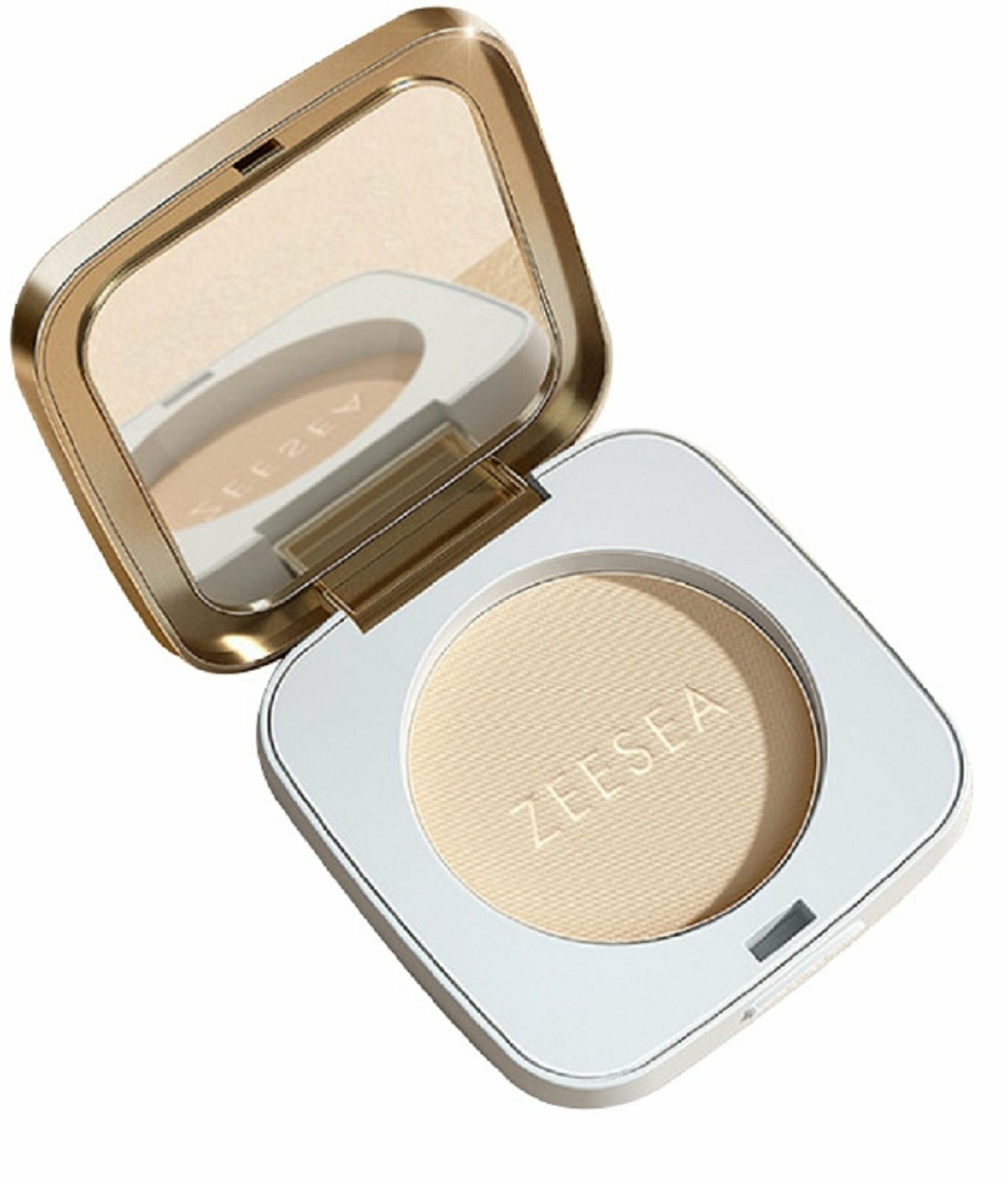 ZEESEA Пудра компактная Soft Velvet Pressed Powder тон 01 Pearl White жемчужный, 7 г