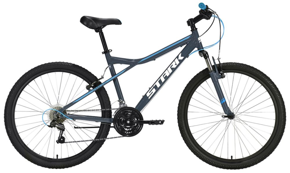 Велосипед STARK Slash 26.1 V серый/голубой 18" HQ-0005270