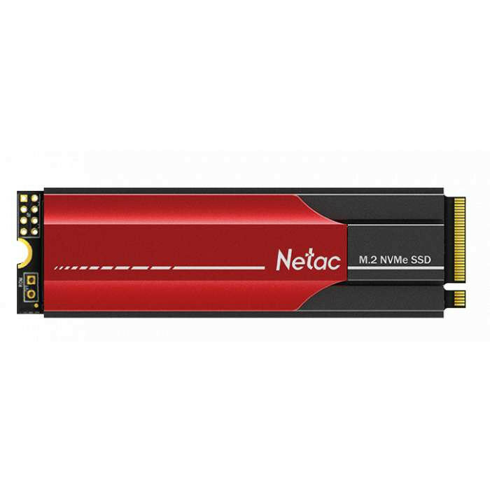 Ssd накопитель Netac SSD N950E Pro 1TB PCIe 3 x4 M.2 2280 NVMe 3D NAND, R/W up to 3350/2800MB/s, TBW 800TB, 1024MB DRAM buffer, with heat sink, 5y wty