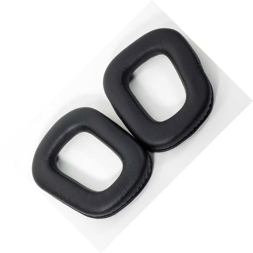 Амбушюры (ear pads) для наушников Logitech G35 / G230 / G231 / G332 / G430 / G432 / G930 чёрные