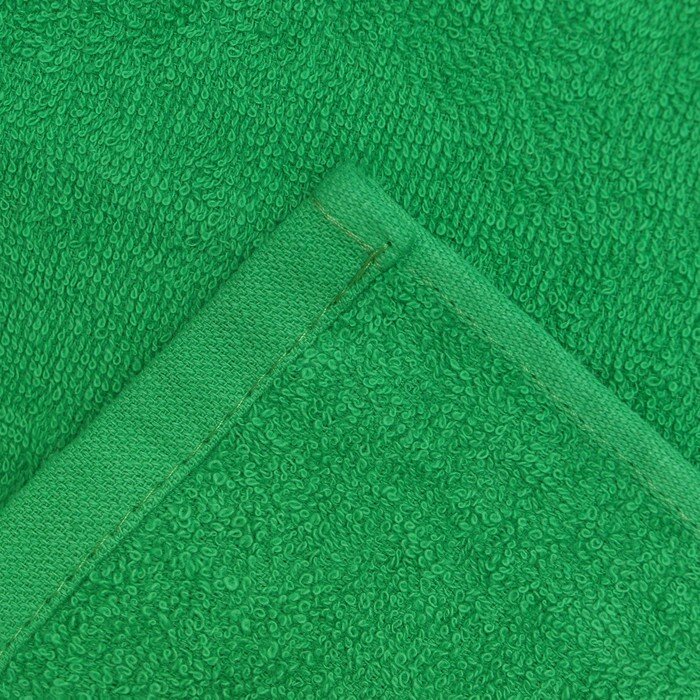 Полотенце 50х80см, цвет зелёный махра 360г/м хлопок 100% - фотография № 4