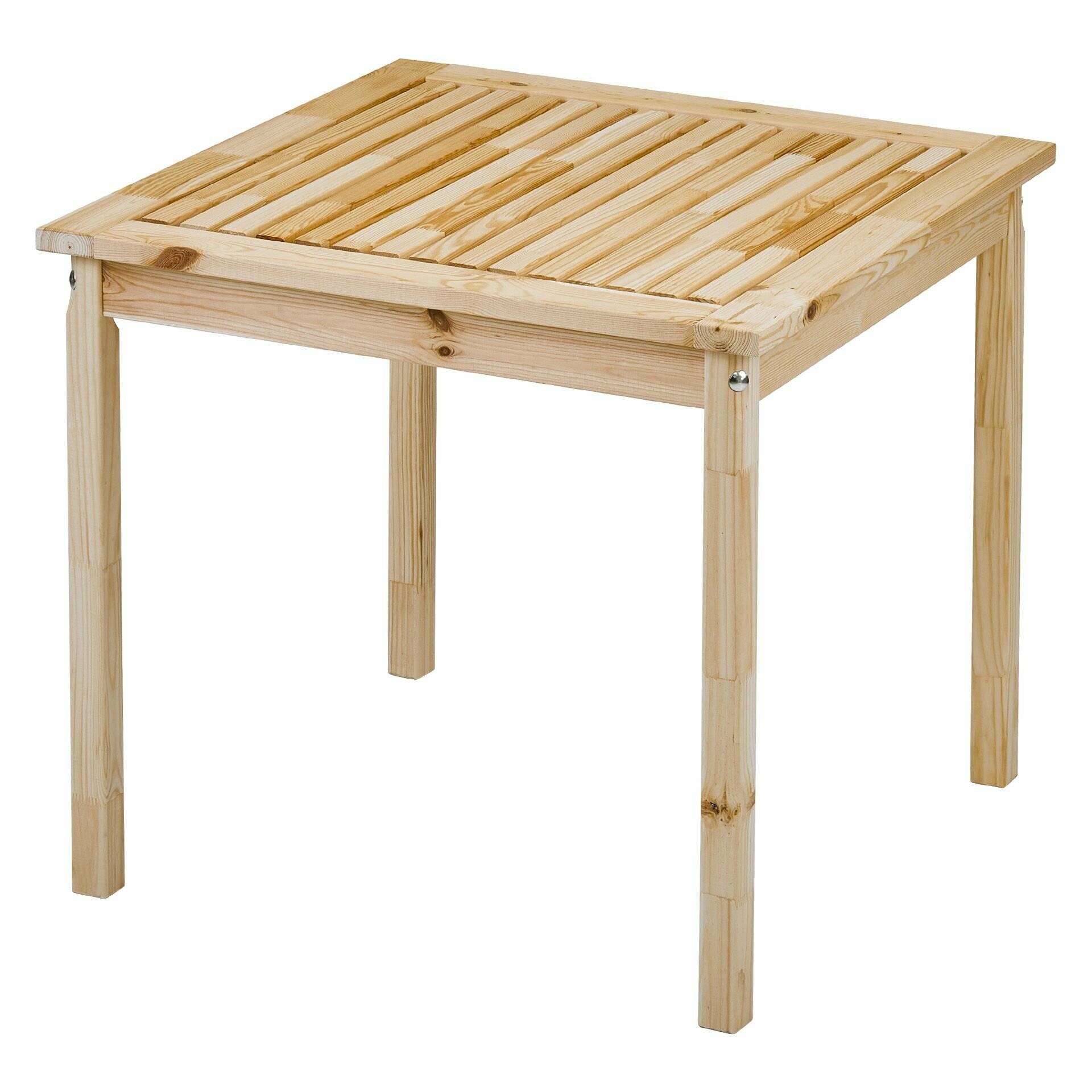Стол деревянный для сада и дачи, квадратный, 80*80см, хольмен - фотография № 10