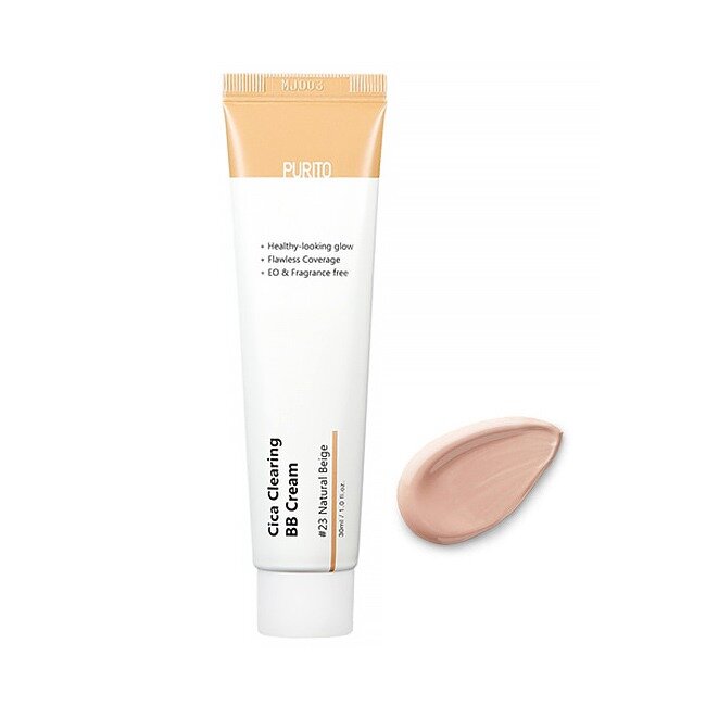 Purito Cica Clearing BB Cream SPF38 PA+++, 30 мл. Оттенок: #23 Natural Beige - BB-крем с экстрактом центеллы