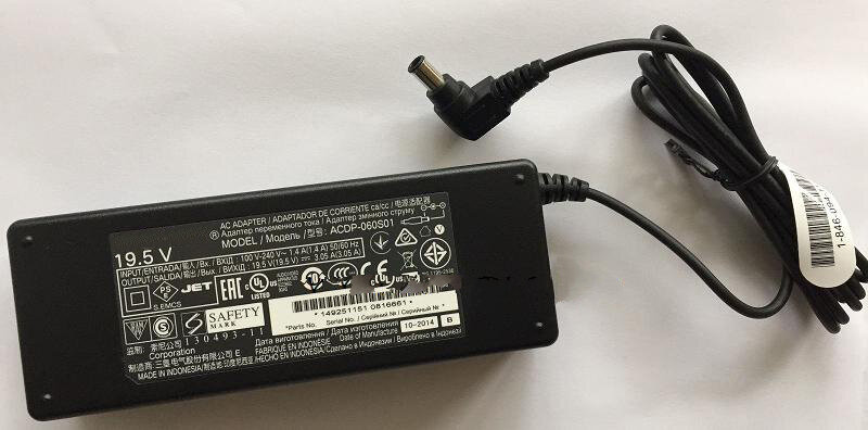 Адаптер переменного тока блок питания для телевизора Sony ACDP-060E01 ACDP-060E02 ACDP-060S02 ACDP-060S01 19.5V-3.05A 60W (6.5*4.4)