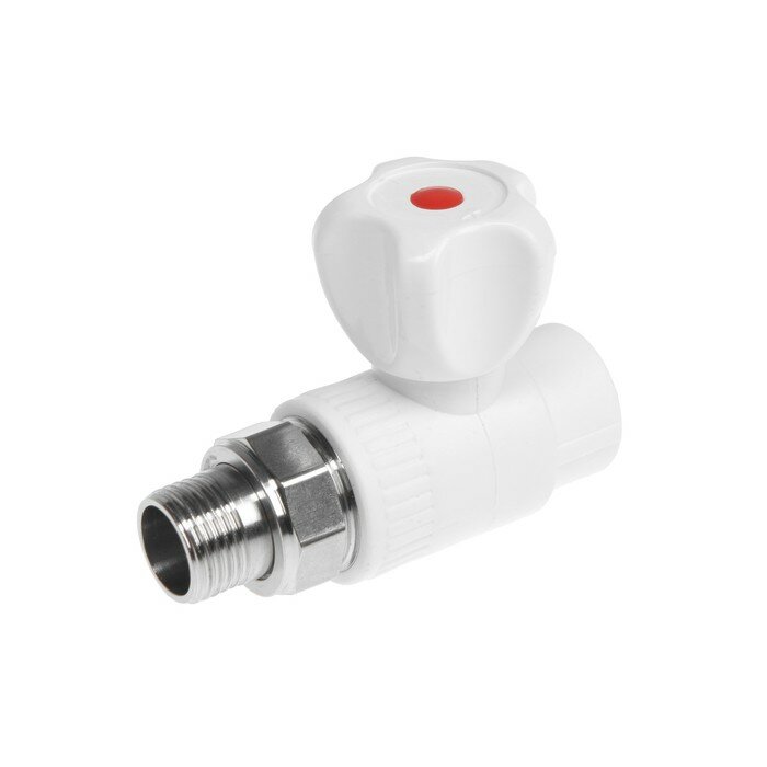 фото Кран шаровой для радиатора OTMO, 20 х 1/2", прямой, наружная резьба