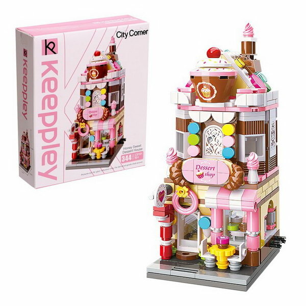 Конструктор блочный "Кондитерская", 344 детали