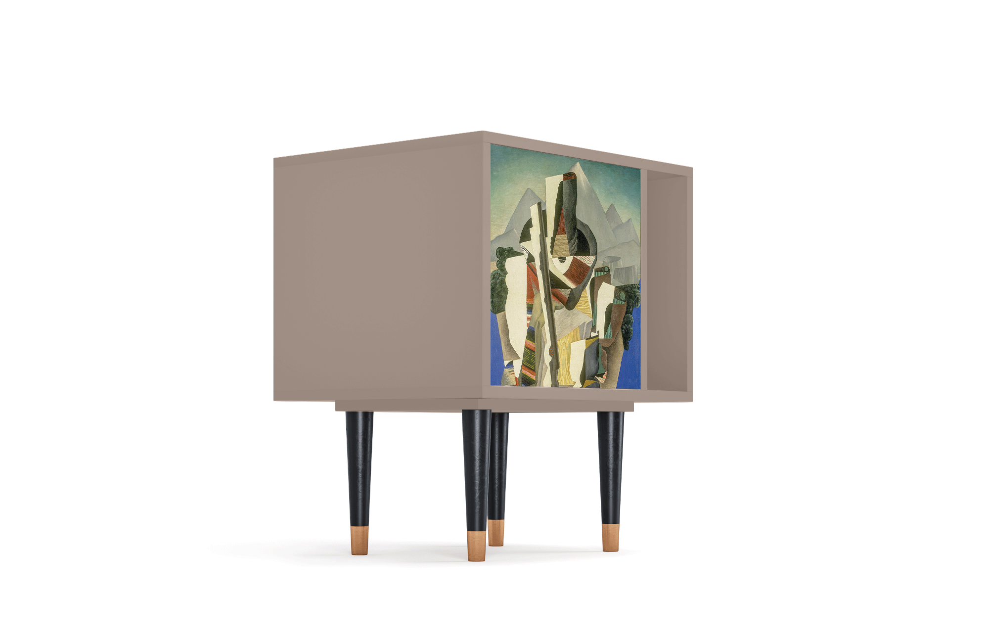 Прикроватная тумба - STORYZ - S2 The Cubist Paintings by Diego Rivera, 58 x 69 x 48 см, Бежевый - фотография № 4