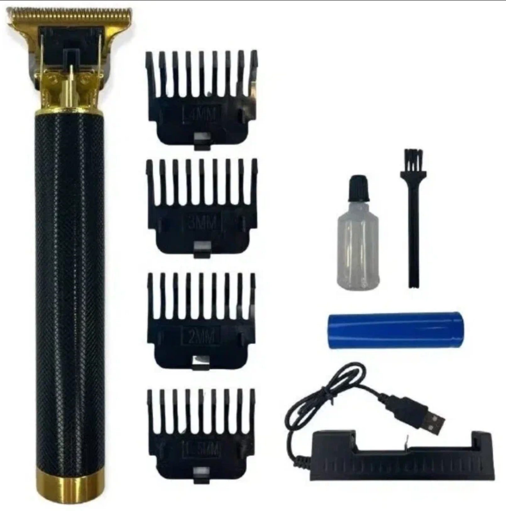 Триммер электрический для бороды и усов LFQ-666-15, Машинка для стрижки с 4 насадками (1.5мм,2мм,3мм,4мм) - фотография № 7