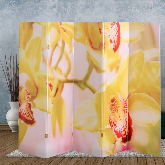 Ширма "Орхидеи", 250 х 160 см - фотография № 1