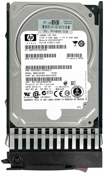   HP 518011-002 300Gb 10000 SAS 2,5" HDD