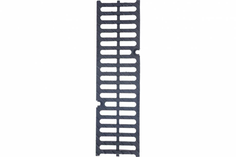 фото Водоприемная решетка Gidrolica DN 100, 500х140х21 мм, щелевая, чугунная ВЧ, класс Е600 50109E