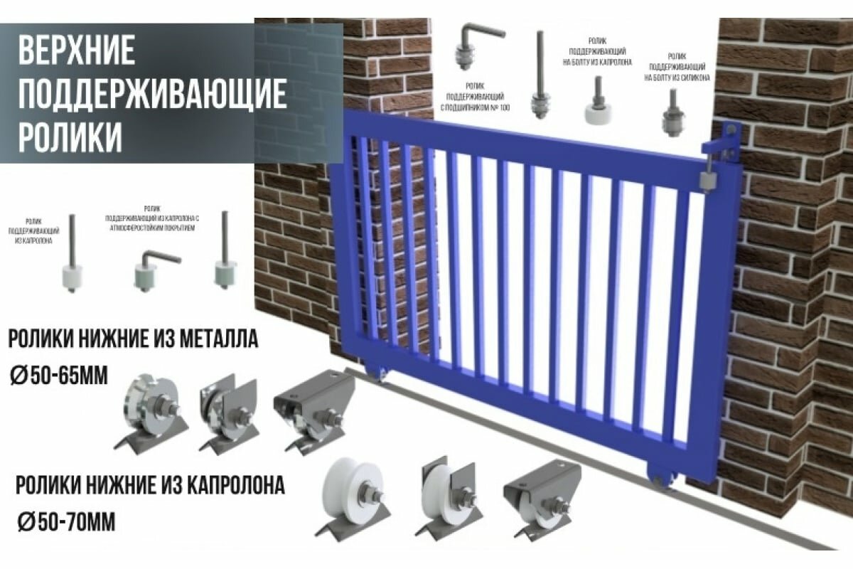 Поддерживающий ролик Rolik-Opt капролон, гнутый К1003 - фотография № 3