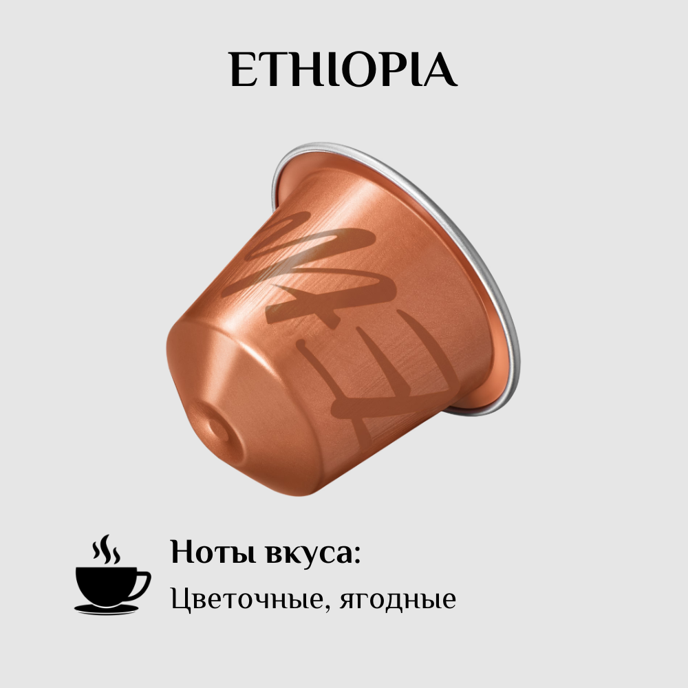 Капсулы для кофемашины Nespresso Original ETHIOPIA 100 штук - фотография № 2