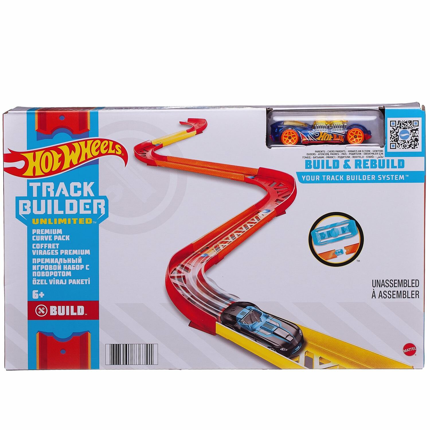 Игровой набор Mattel Hot Wheels Конструктор Трасс Крутой поворот №4