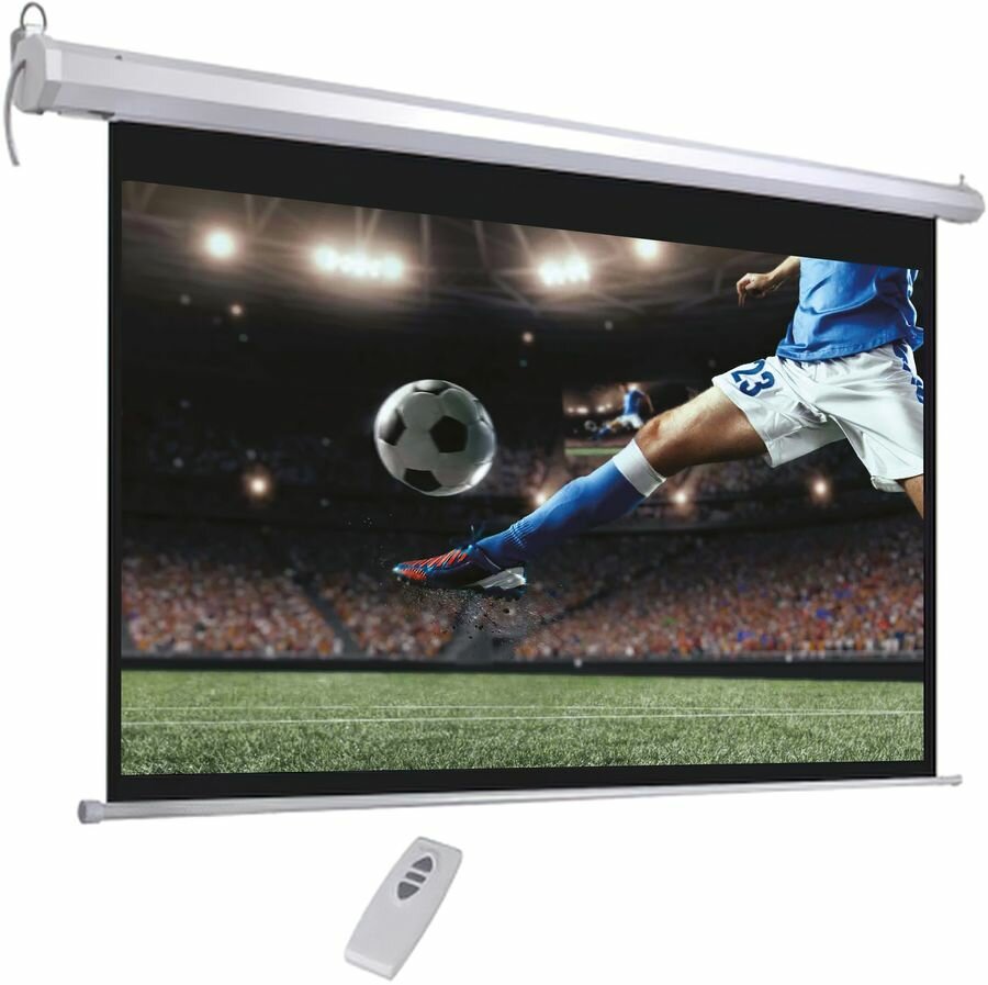 Экран Hiper Cinema SMR 16x9-100 221 125х16:9, настенно-потолочный, моторизированный, рулонный