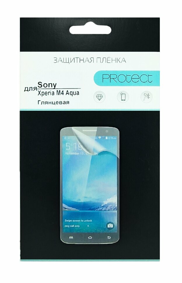 Пленка защитная Protect для Sony Xperia M4 Aqua глянцевая