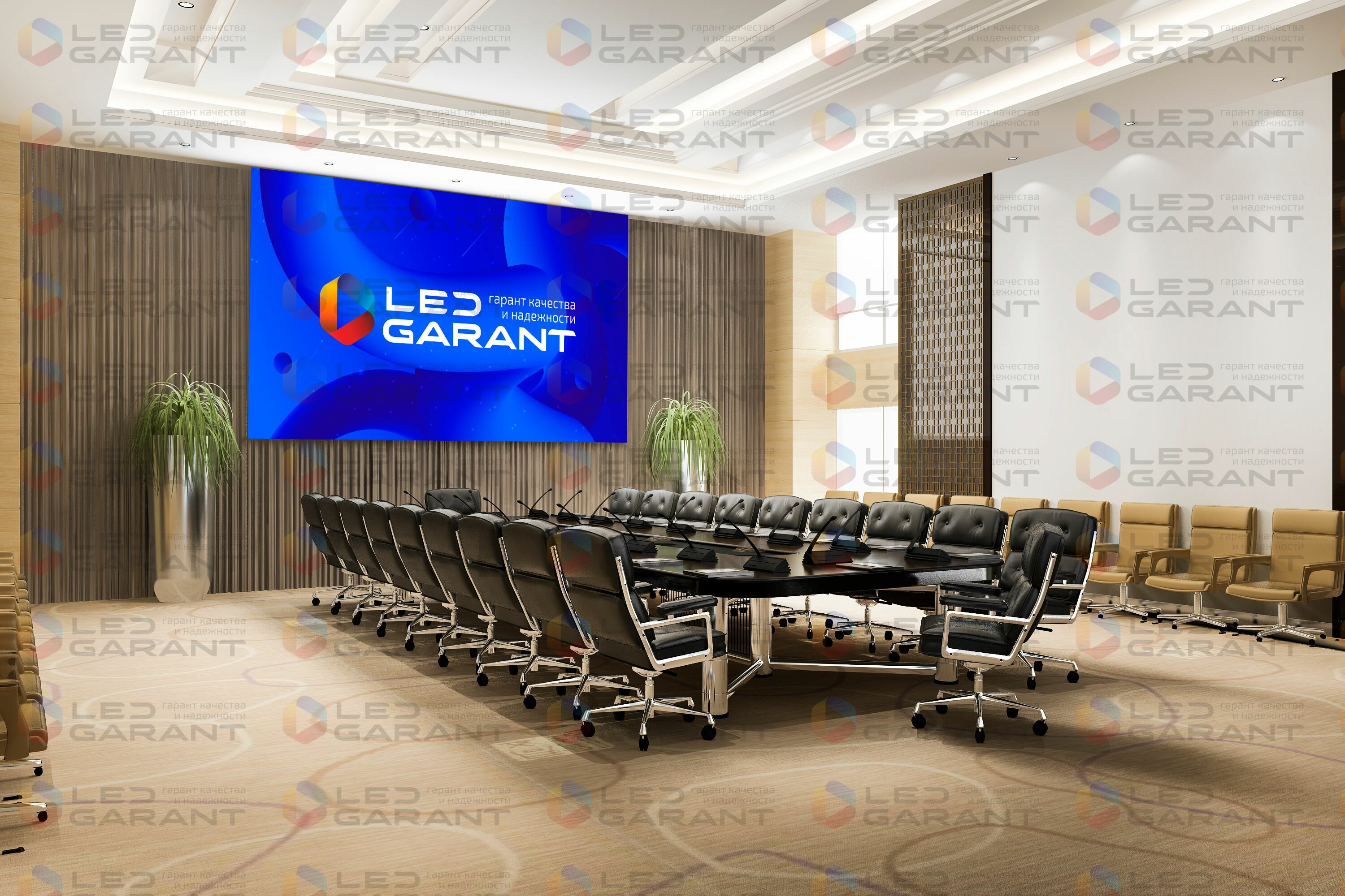 Светодиодный экран p2 indoor 3840Hz 960x960мм интерьерный (led screen) LED-GARANT