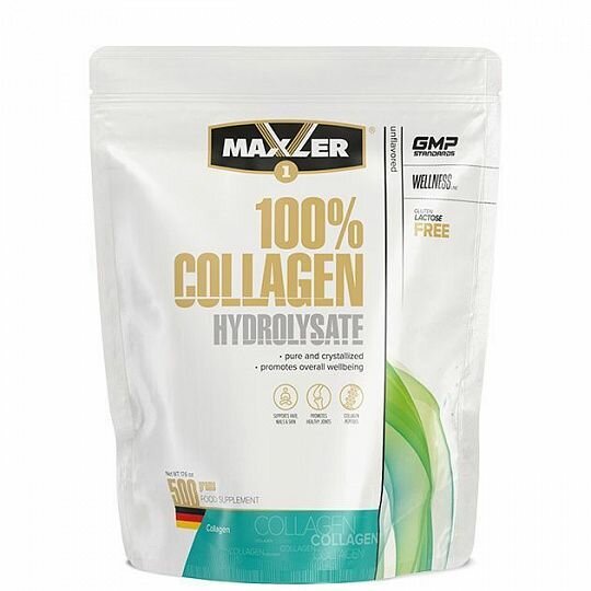 Maxler Collagen Hydrolysate, 500 г (пакет) (Без ароматизатора)