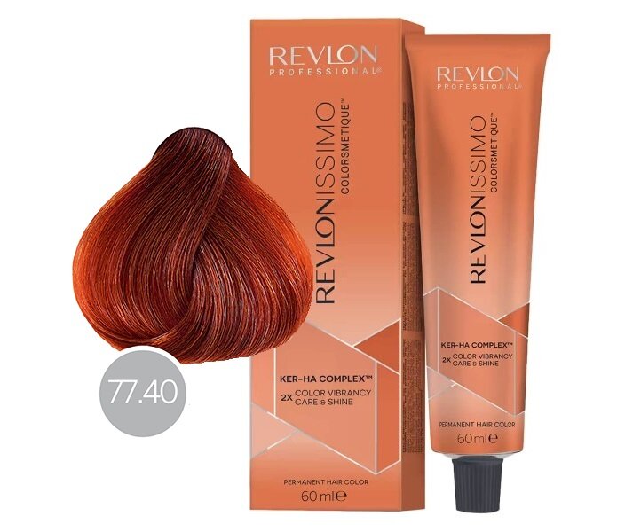 Revlon Professional Revlonissimo Colorsmetique Краска для волос оттенок 77-40 (блондин насыщенно-медный)