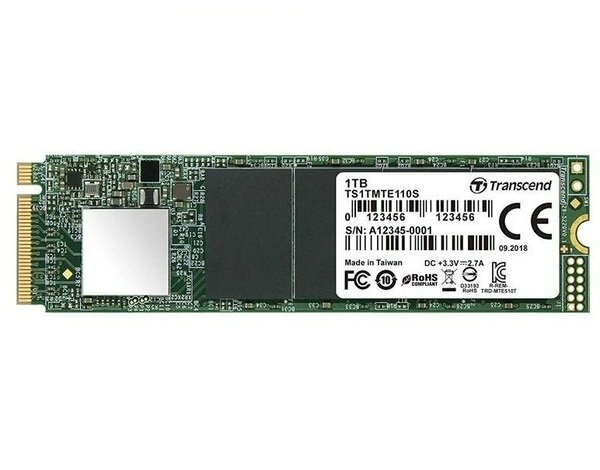 SSD накопитель M.2 TRANSCEND TS1TMTE110S 1Tb