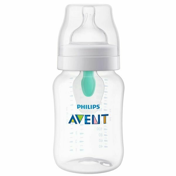 Детская бутылочка медленный поток 0 мес+ с клапаном Anti-colic AirFree Philips Avent 125мл SCF810/14