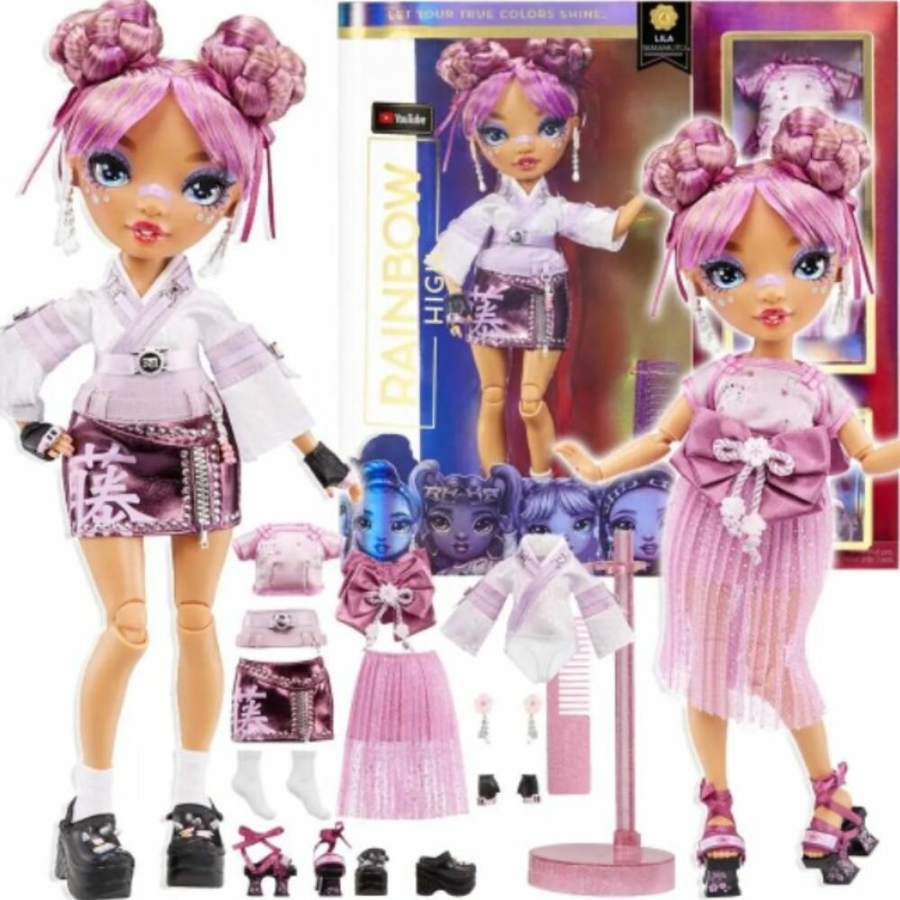Кукла Рейнбоу Хай Лила Ямамото (Rainbow High Series 4 Lila Yamamoto Fashion Doll)
