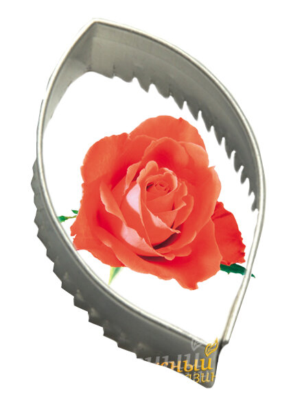 Каттер цветочный Роза лист S, 4х2,5 см. ct-vnr011