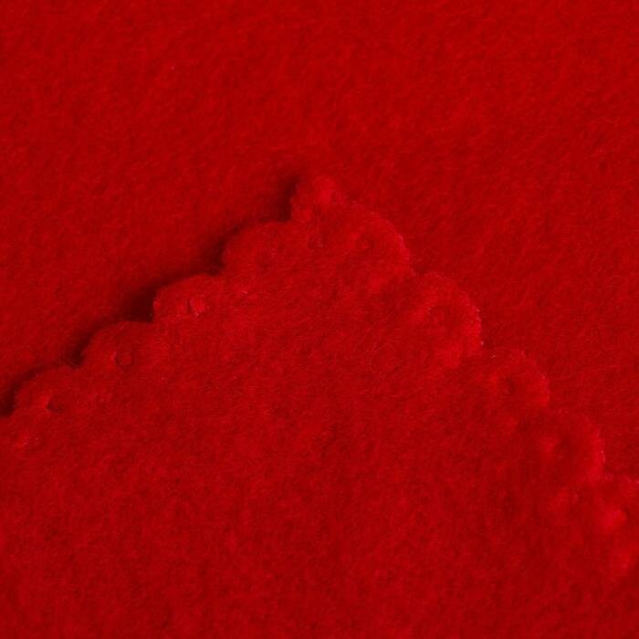 Плед "Экономь и Я" Красный 150х180 см, пл. 180 г/м², 100% п/э - фотография № 3