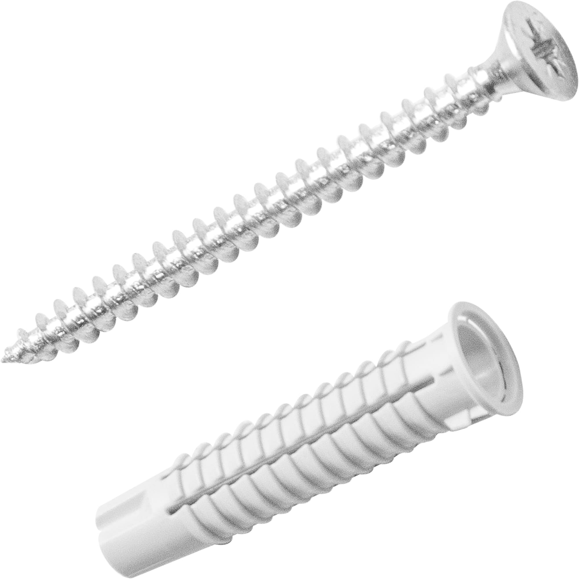 фото Дюбель потайной Standers PDU N 8х40 мм, с шурупом 5х60 мм, нейлон, 10 шт.