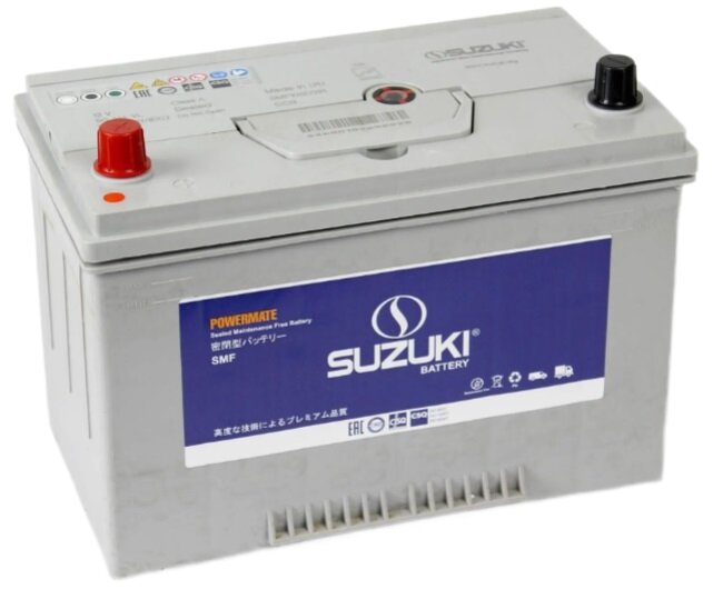 Аккумуляторная батарея SUZUKI 6СТ-100.1 (120D31R) (прямая полярность бортик азиатский типоразмер)