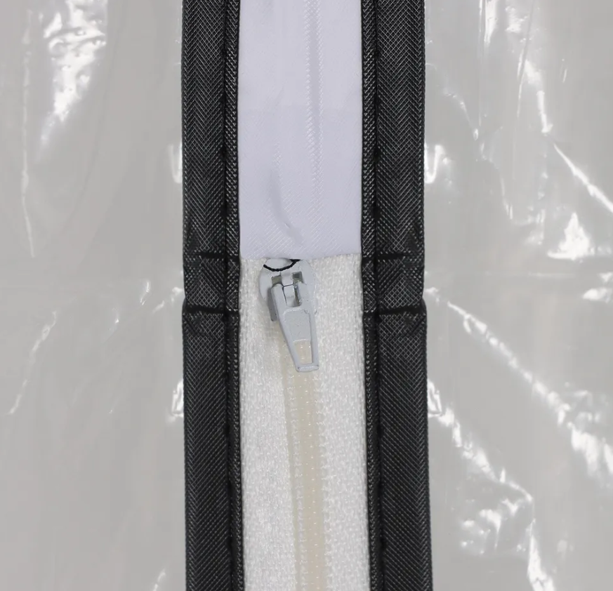 Чехол для одежды на молнии Доляна, цвет прозрачный, размер 60х160 см - фотография № 2