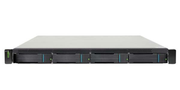 EonStor GSe Pro 1000 1U/4bay, Single controller 4x1G iSCSI, 2xUSB 3.0, 2x USB 2.0, 1x4GB, 2x(PSU+FAN Module), 4x drive trays (only supports SATA drive