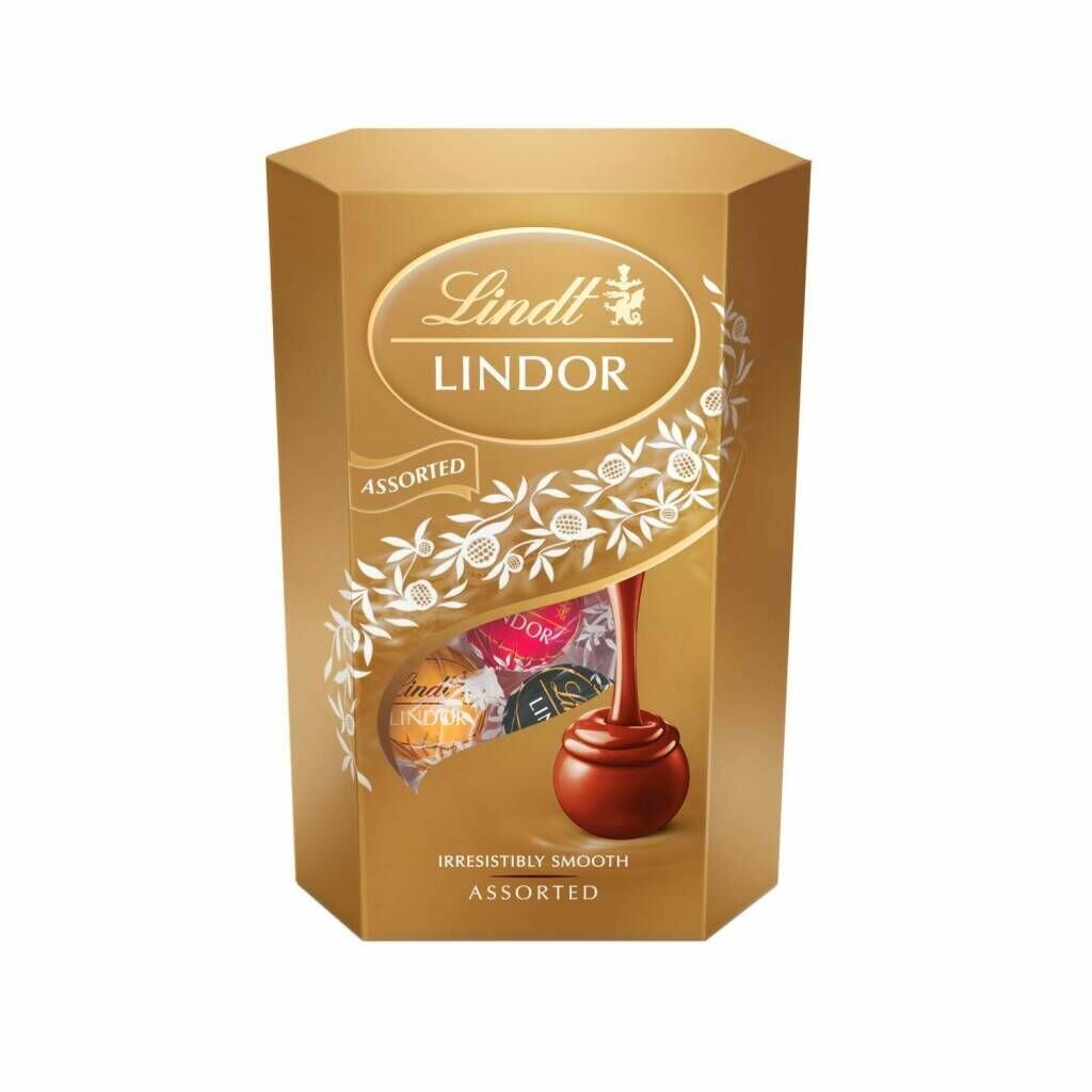 Конфеты Lindt Lindor Шоколадные трюфели в коробке Ассорти / Assorted 200 гр (Италия) - фотография № 1