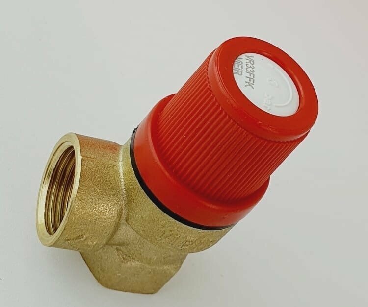Предохранительный клапан 1/2" НР 15bar ViEiR / Клапан сантехнический / клапан для воды / клапан сантехнический / клапан для котлов/ клапан для системы отопления / группа безопасности