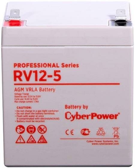 Аккумуляторная батарея CyberPower Professional RV 12-5 12В 5 А·ч